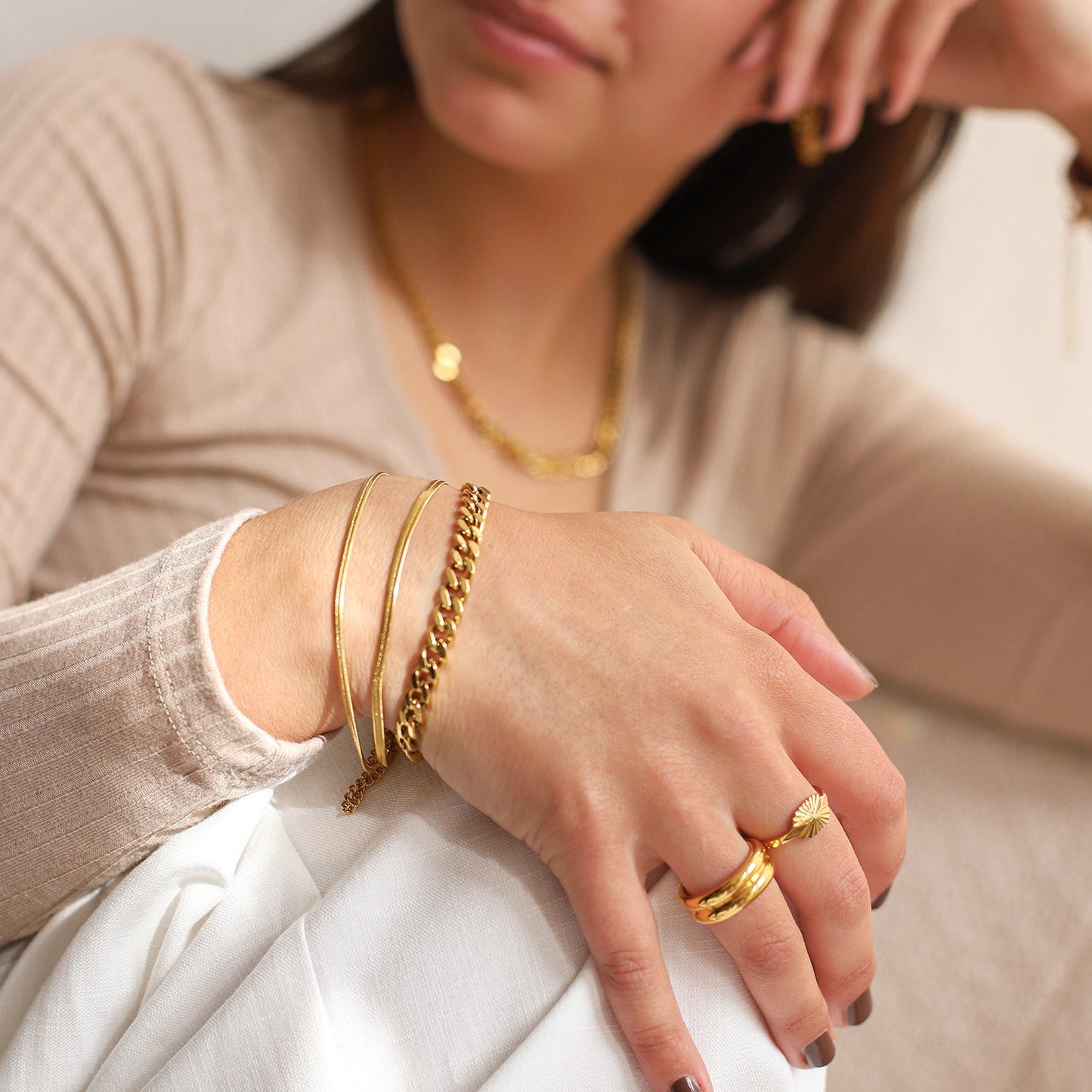 Doppel-Herringbone-Armband