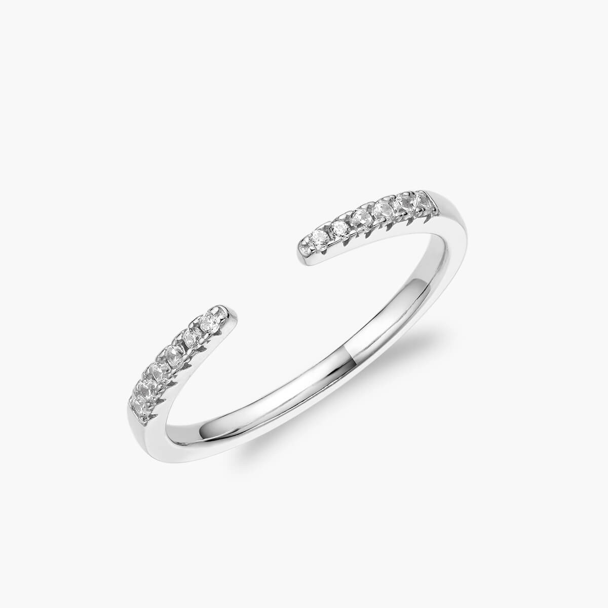 Offener Pavé Stapelring