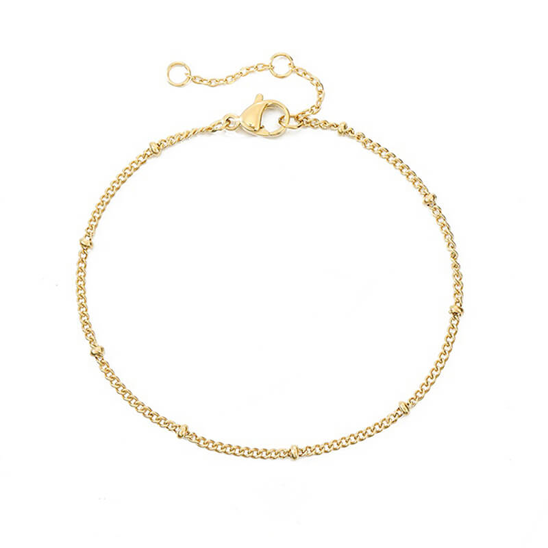 Feines Ketten-Perlen-Armband