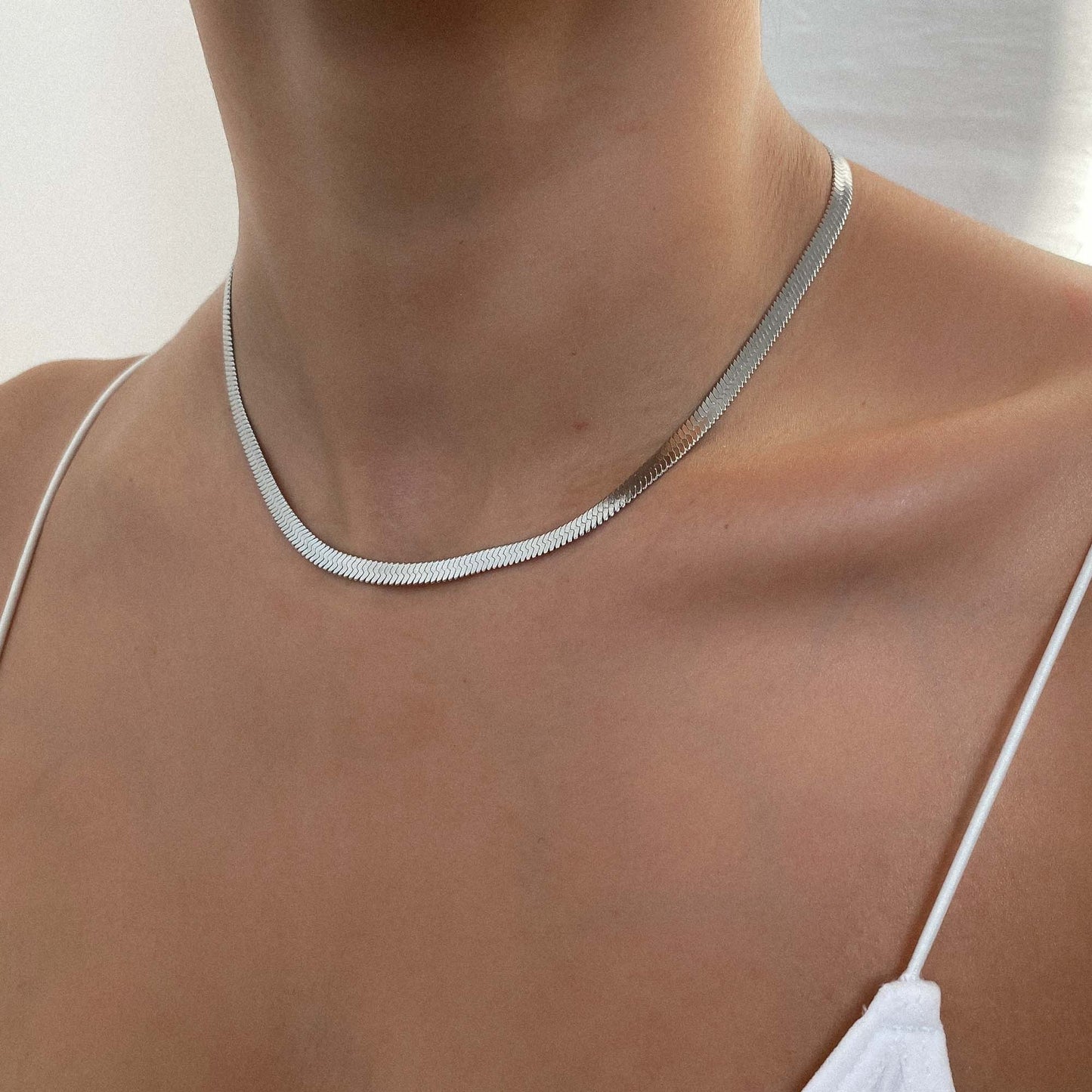 Herringbone Kette – Gold