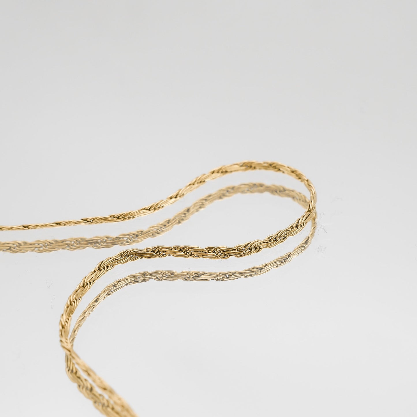 Flache Rope Chain – Gold