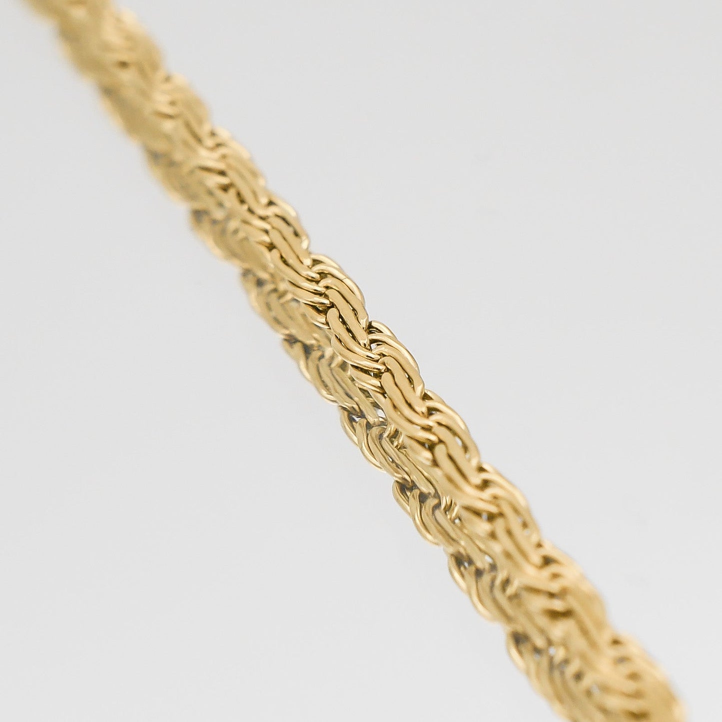 Flache Rope Chain – Gold