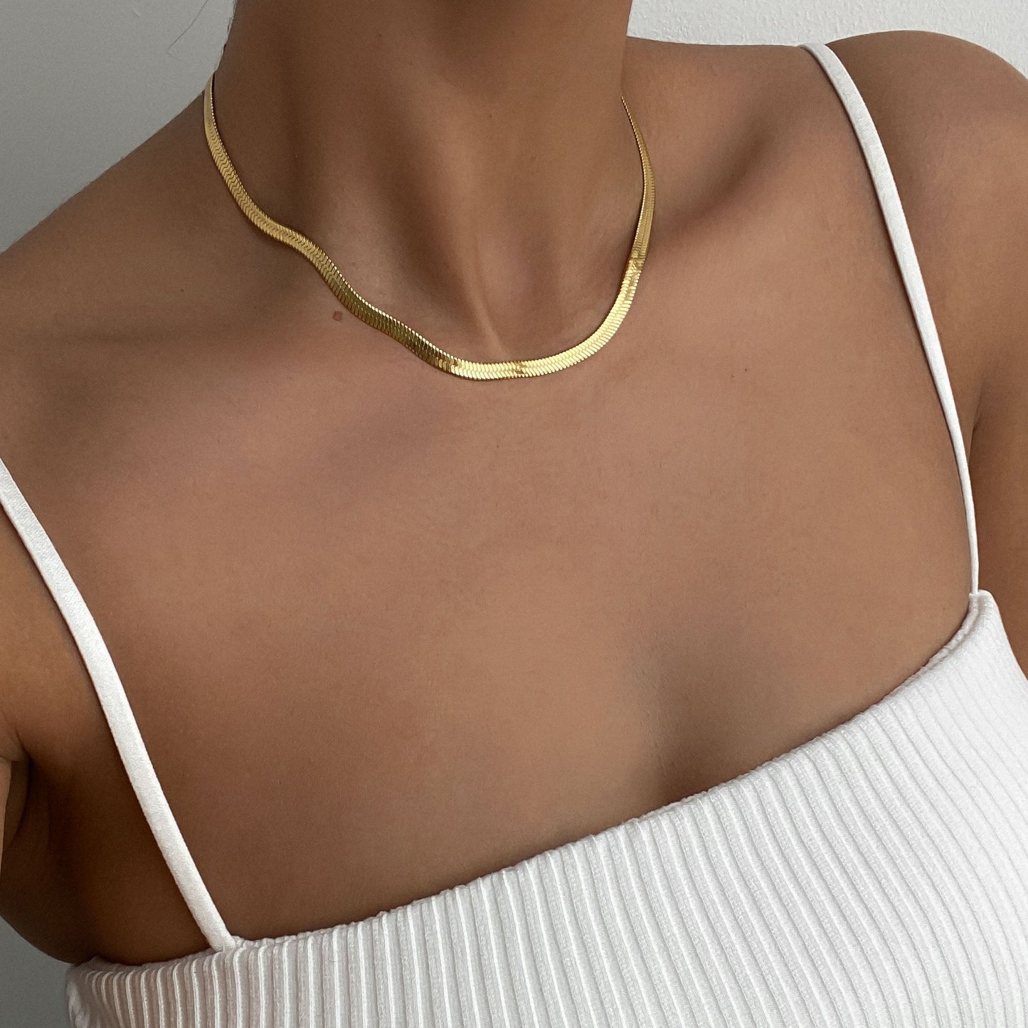 Herringbone Kette – Gold
