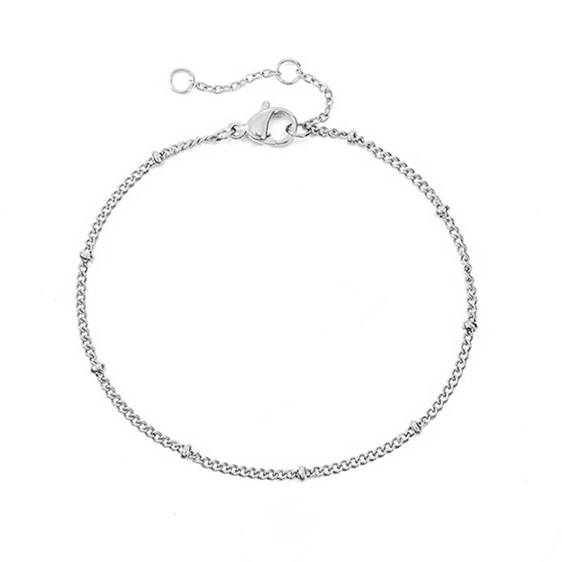 Feines Ketten-Perlen-Armband