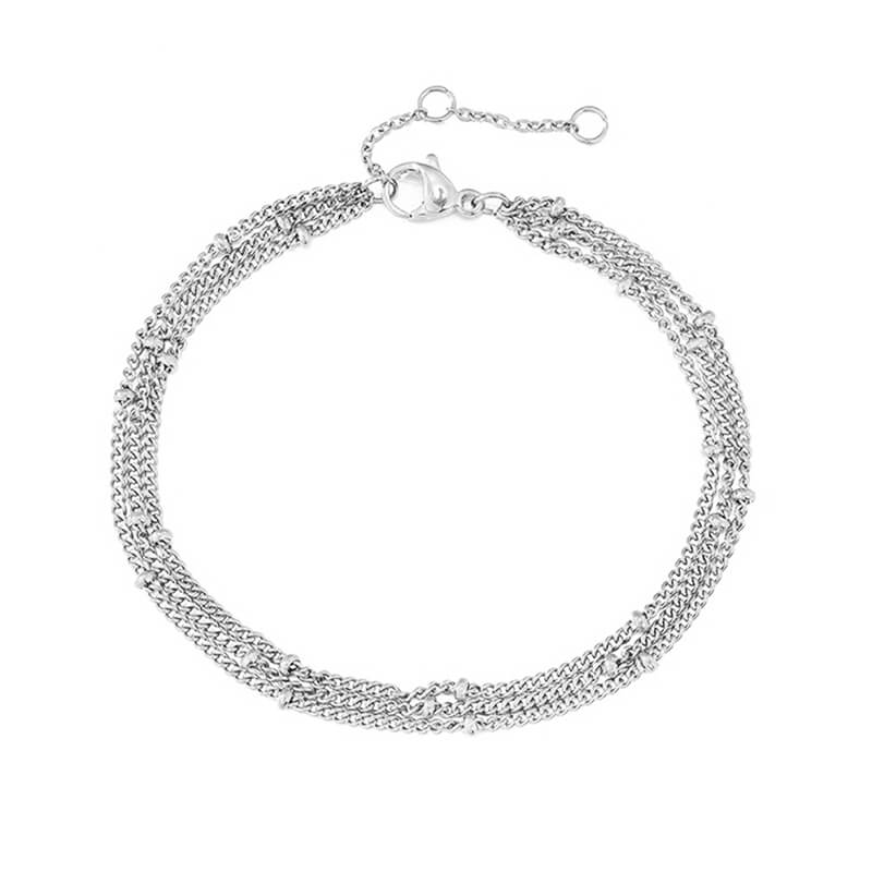 Feines Ketten-Perlen-Armband