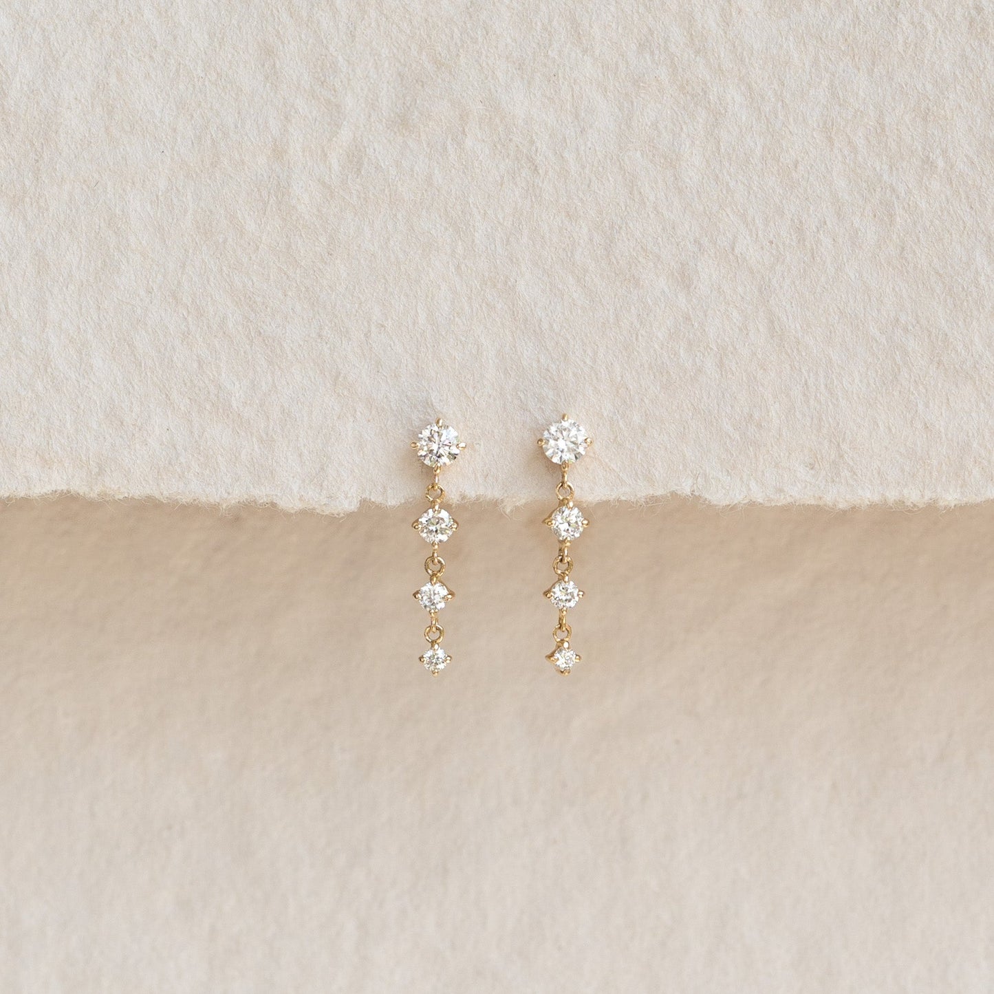 Diamant-Tropfenohrringe
