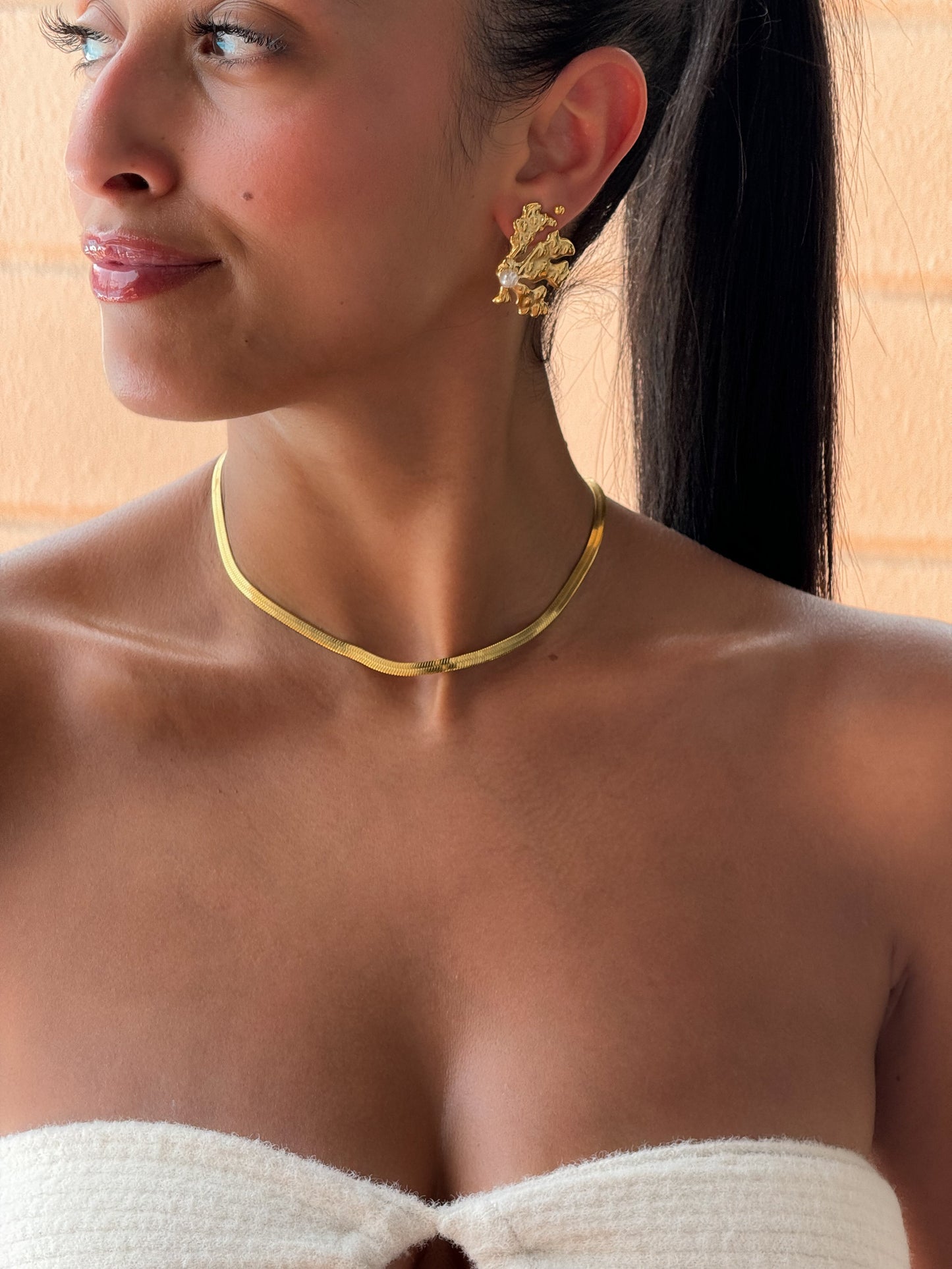 Herringbone Kette – Gold