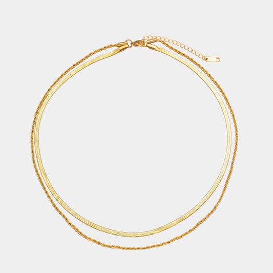 Celeste – Zweilagige Kette in Goldoptik