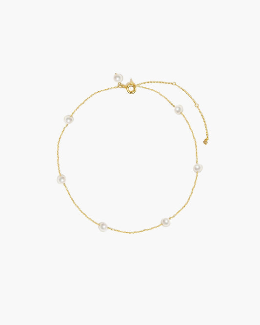 Yumi Perlen-Fußkettchen