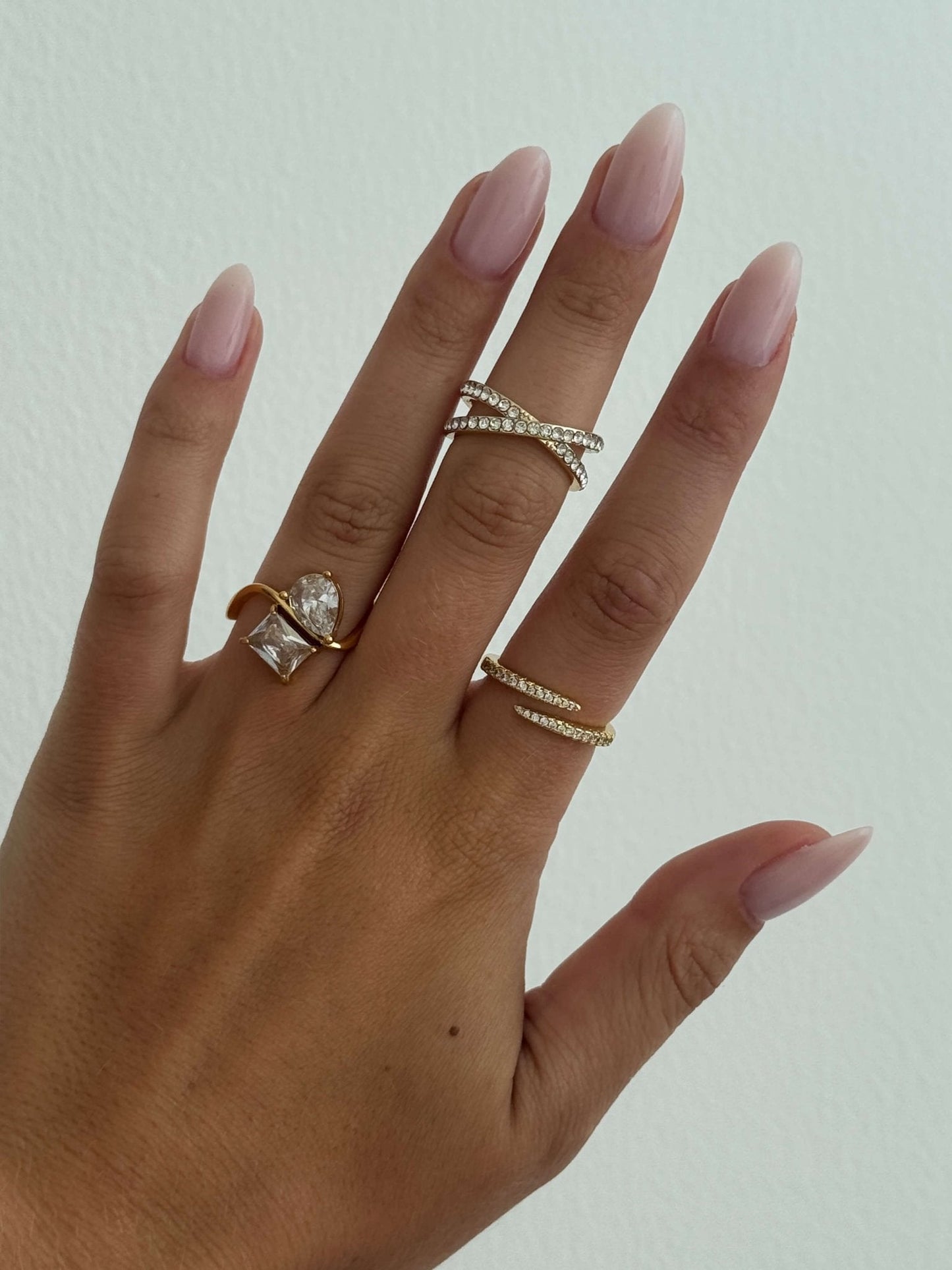 Glanzkreuz Ring